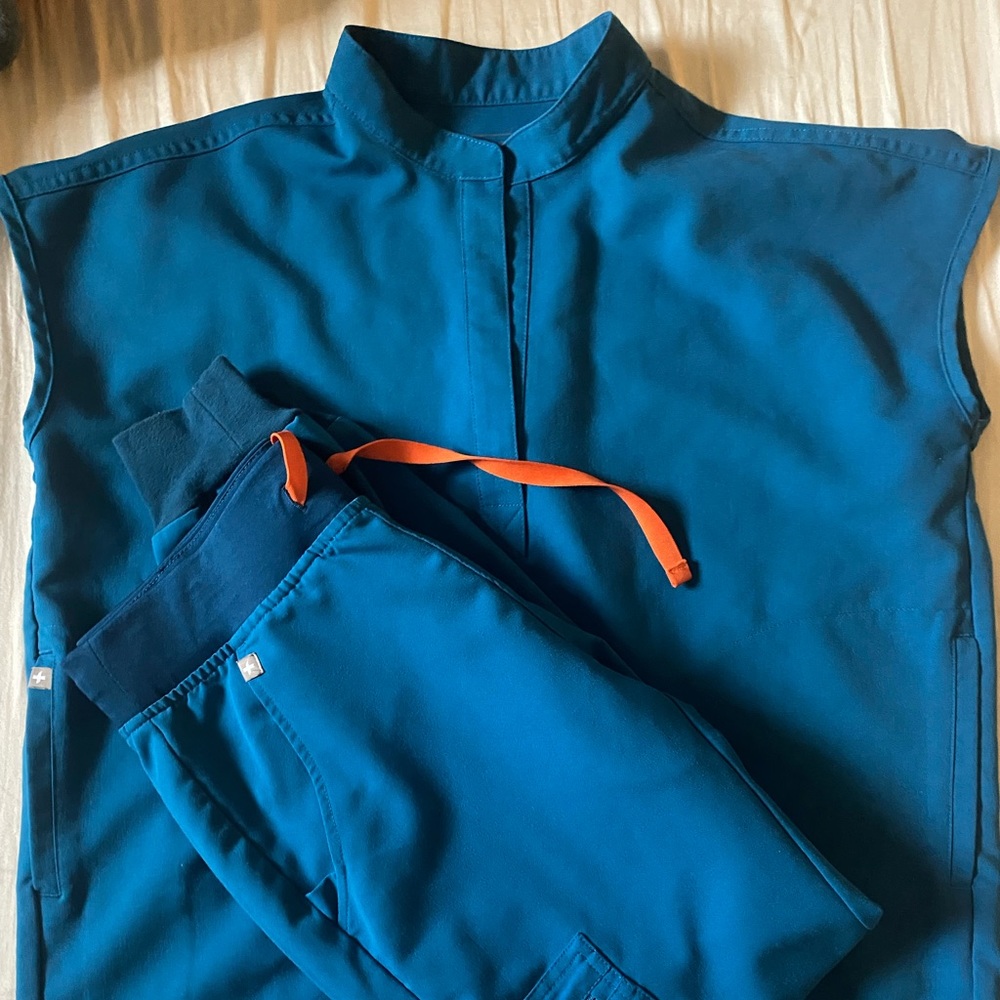Figs scrubs. Used. Limited edition blue asphalt.